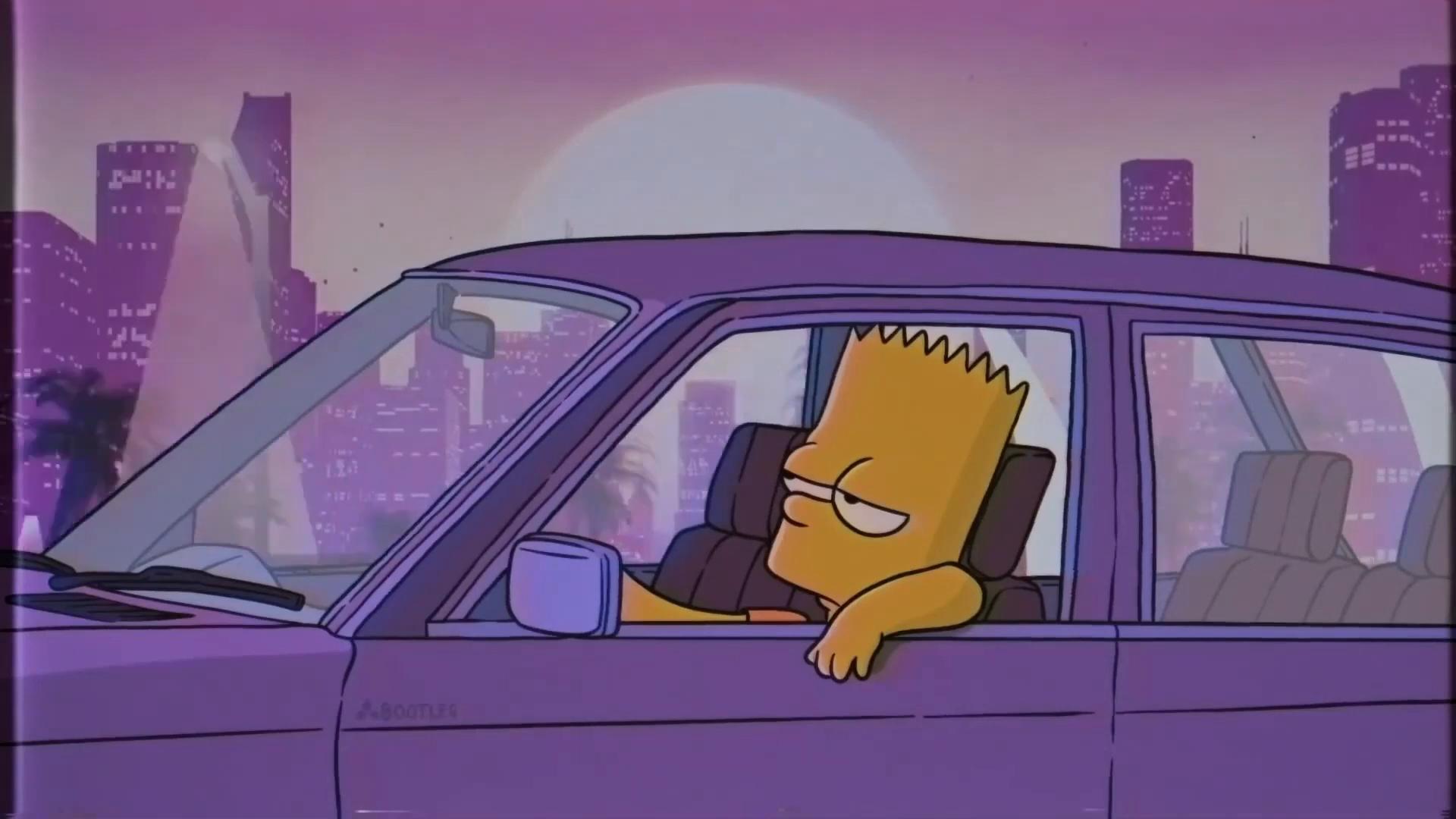 Bart S Chill Night Drive Live Wallpaper