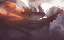 Reshiram Flying in the clouds