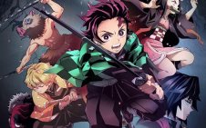 Kamado Tanjiro Attacking With  Black Sword