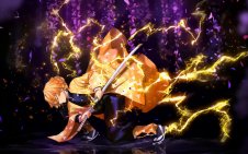 Zenitsu Agatsuma with sword (Kimetsu No Yaiba)