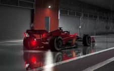 Ferrari F1 under the rain