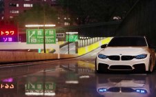 BMW M3 F80 under the rain
