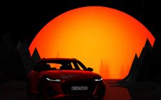 Audi RS 7 Sportback under the rain