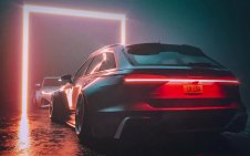 Audi RS6 with Neon Lights