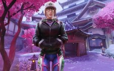 D.Va Amidst Blooming Sakura