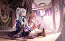 Kamisato Ayaka and Yae Miko