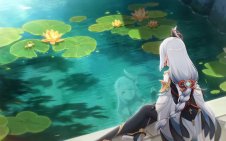 Shenhe Beside the Lily Pond