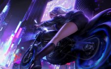 K/DA Akali Motorbike
