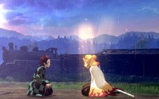 kyojuro rengoku and tanjiro kamado sitting