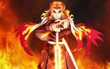 Hashira Rengoku In A Red Lava