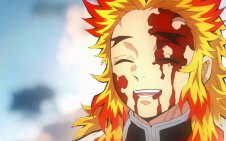 Rengoku Smiling With A Bright Sunrise