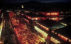 red light district at night (demon slayer)