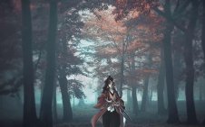 Yoriichi in forest (Demon Slayer)