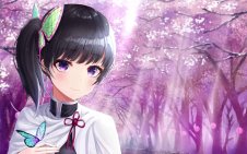 kanao tsuyuri with Blue Butterfly