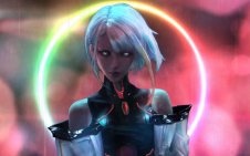 Lucy under the rain (Cyberpunk Edgerunners)