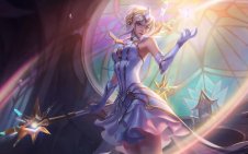 Elementalist Lux in majestic pose (League of Legends)