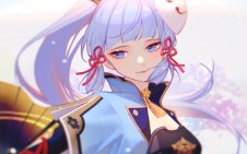 Ayaka's Genshin Elegance