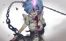 Rem with blue hair and maid outfit (Re:Zero)