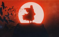 Itachi in front of the moon