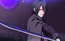 Sasuke holding Lightning Blade
