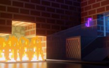 Fireplace in Minecraft