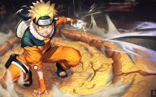 Naruto Uzumaki launch Rasengan