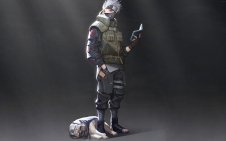 Kakashi along with Pakkun