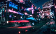 Neon Car in Cyberpunk 2077