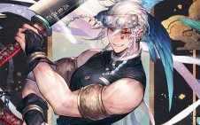 Tengen Uzui with two swords