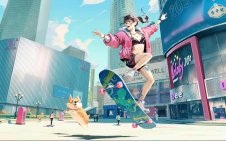 girl on a skateboard