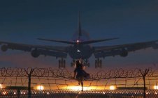 girl Catching The plane