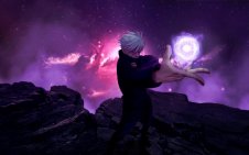 Satoru Gojo with a purple orb