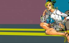 Jolyne Cujoh With Green Hair