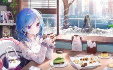 Coffee-Devoted Cafe Girl