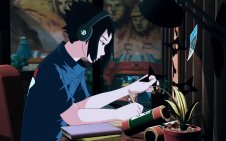Sasuke Studying