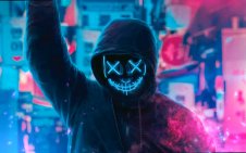 Neon-Masked Enigma of Watch Dogs