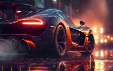 McLaren P1 in the Rain