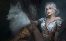 Cirilla with the wolf