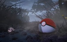 Pokeball in rain