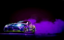 Toyota Supra Car Racing Drift at Night