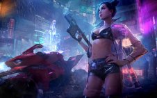 Cyberpunk Night Girl