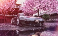 MAZDA RX7 parked in Tokyo