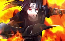 itachi in fire