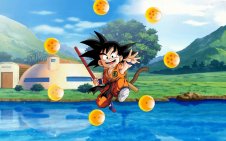 Kid Goku near HOUSE (Dragon ball)
