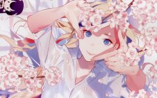 girl under sakura tree