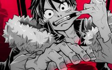 Monkey D. Luffy in cartoon