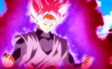 Black Goku Rose Releasing Energy (Dragon ball)