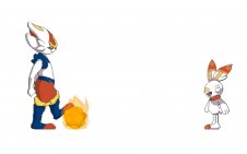 Cinderace and Scorbunny