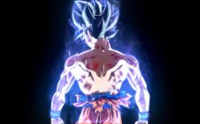 Goku Black Floating With Blue aura Around