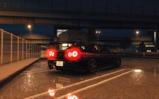 Skyline GT-R near bridge